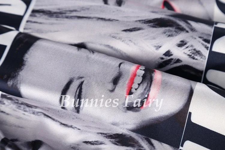 BunniesFairy, осень, 50 s, 60 s, Ретро стиль, для девушек, газетный принт, высокая талия, плиссированная, расклешенная юбка миди, Saia Longa Plissada