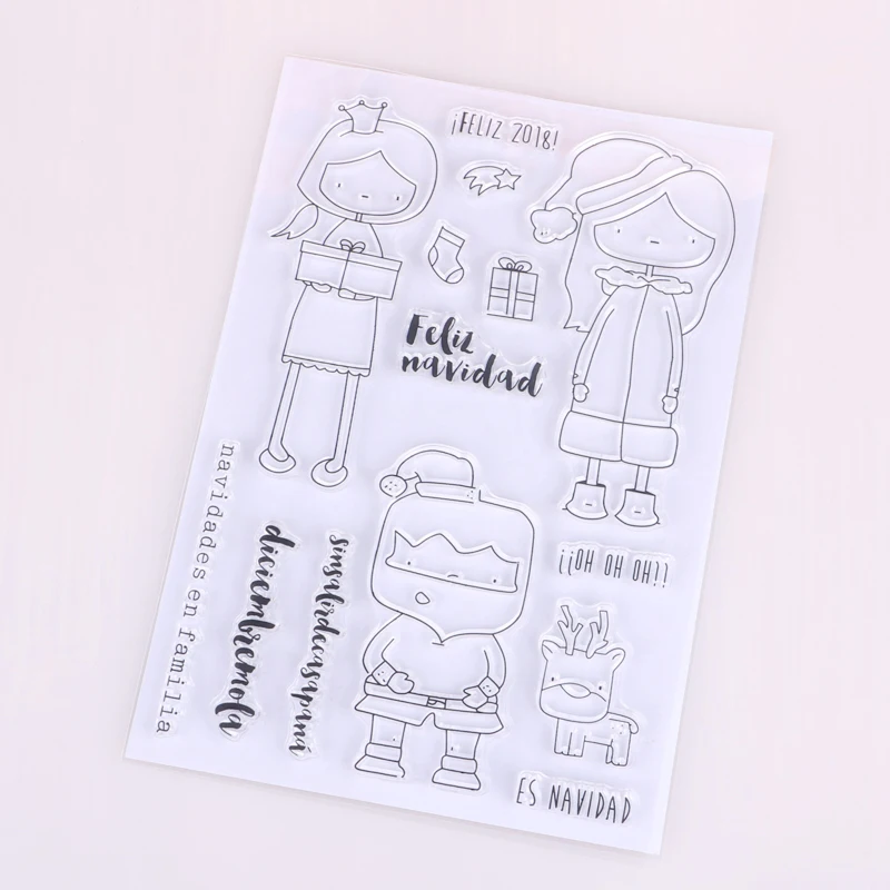Spanish girl Transparent Rubber Silicone Clear Stamps for Tampons Seal Background Collage Stamp Holiday card Card Making Diy | Канцтовары
