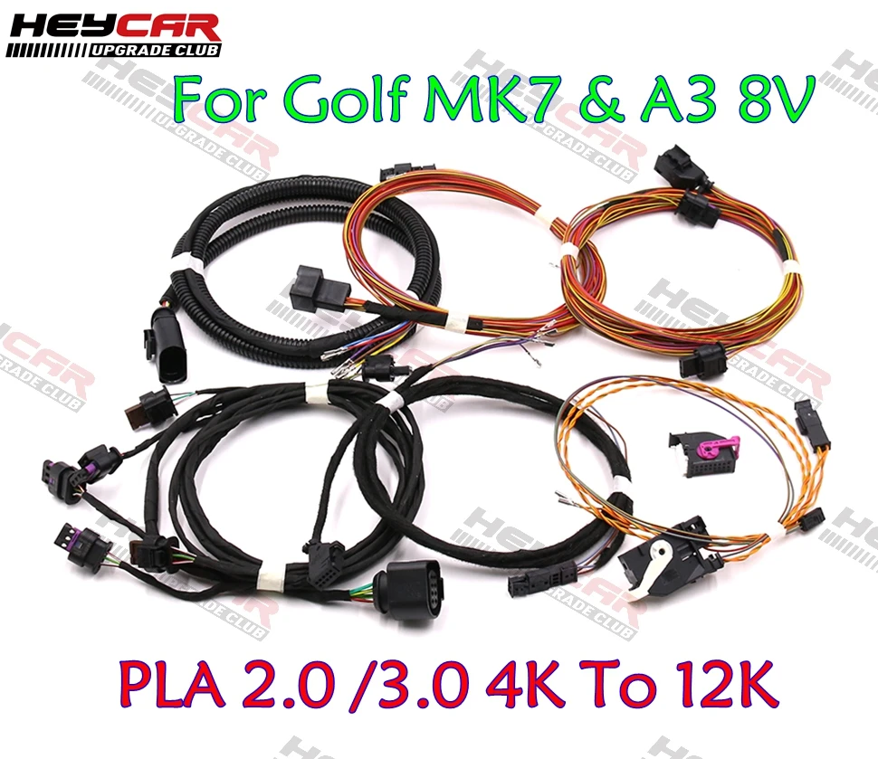 Auto Parking PLA 2.0 /3.0 4K To 12K Install Harness Wire For VW Golf MK7 Audi A3 8V MQB SKODA LHD NEW Octavia 3 MK3 | Автомобили и
