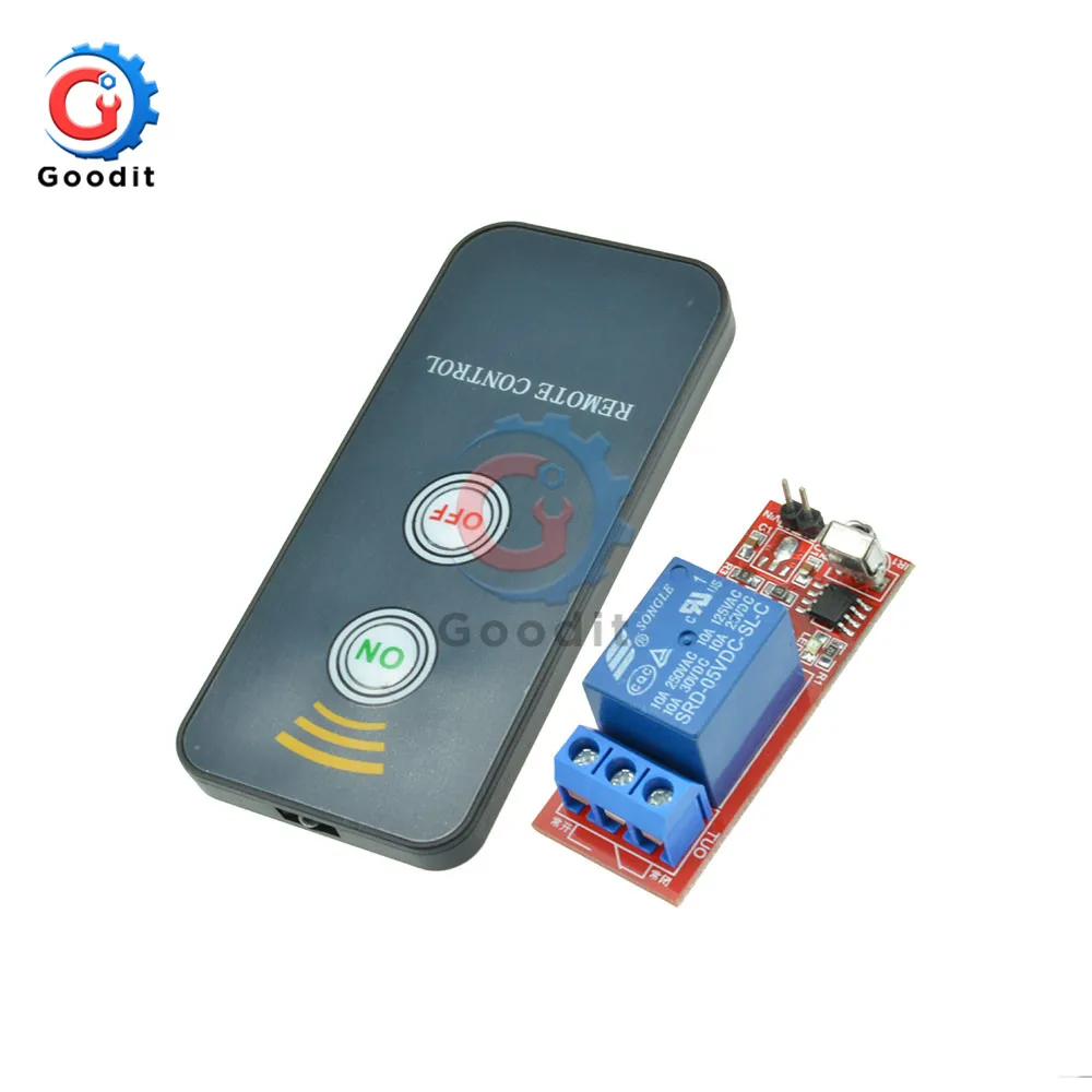 

DC 5V 12V 1 Channel Relay Module Infrared IR Remote Switch Control 1 CH Relay Driving Board Controller for Electronic
