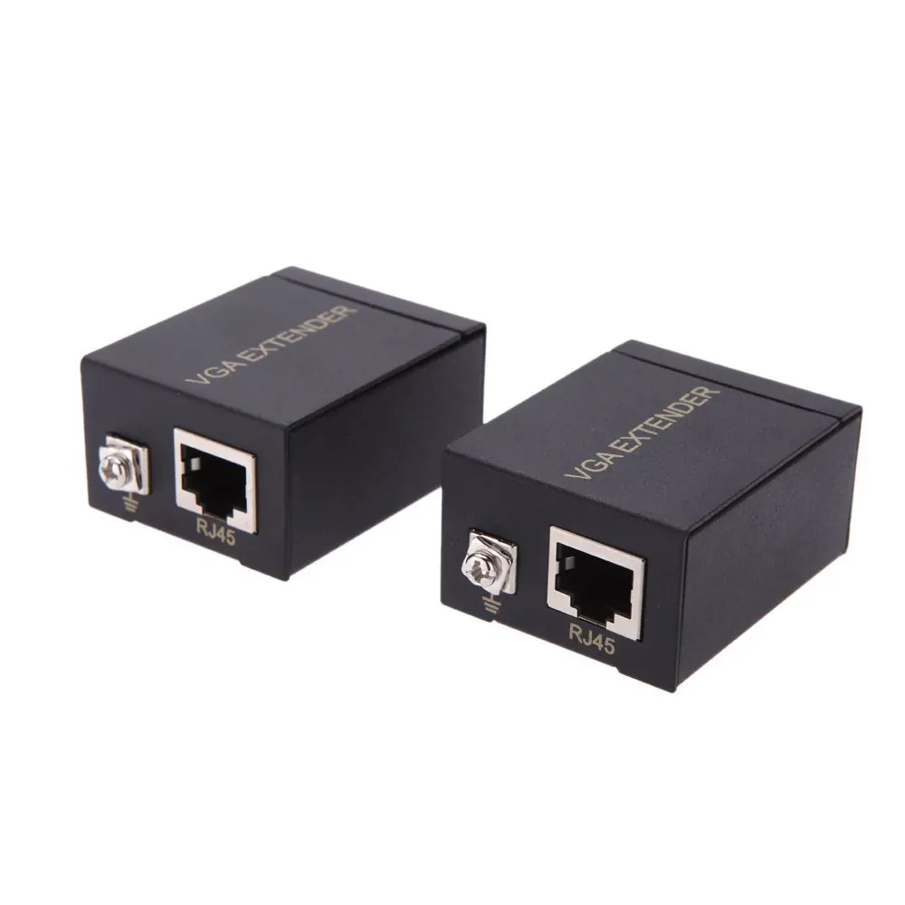 Aikexin 60 м расширитель VGA повторитель по RJ45 Cat5/6 сетевой кабель до UTP (1 передатчик + 1