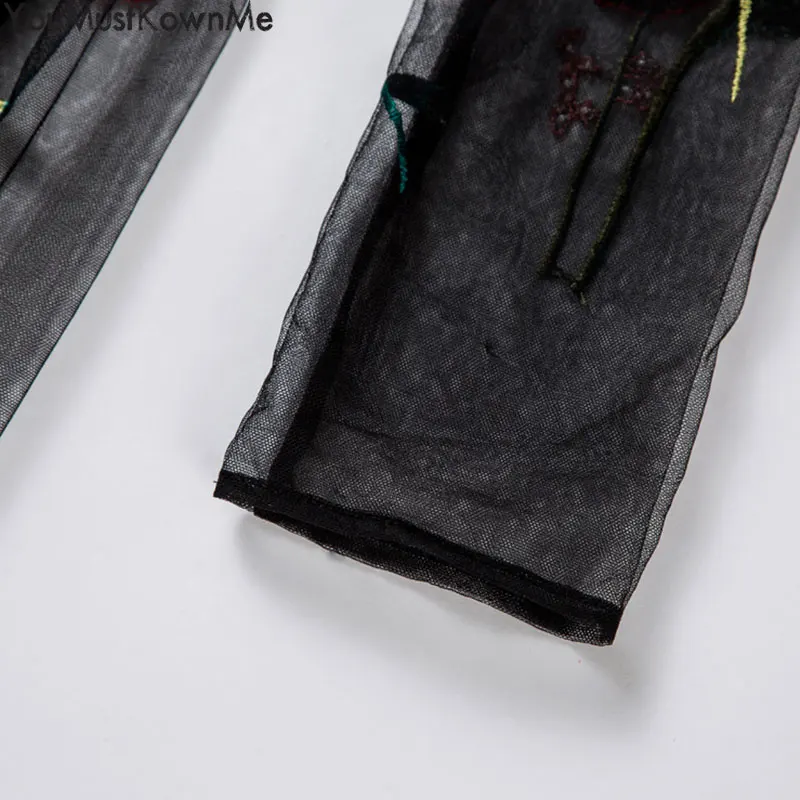 Женское платье макси YouMustKnowMe летнее элегантное с цветочной вышивкой черное