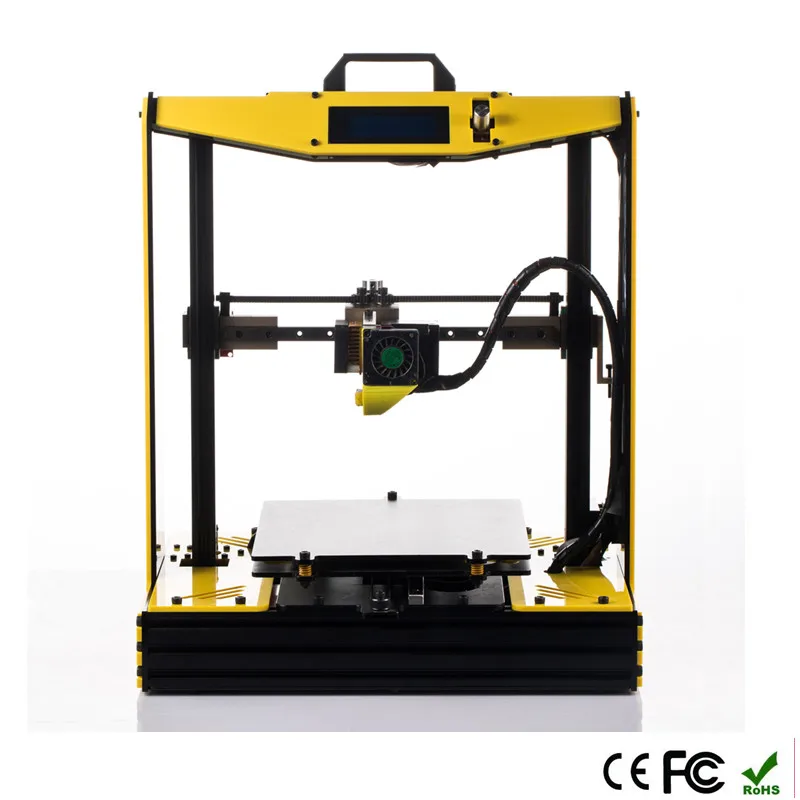 Высокая точность полу собран impresora 3D принтеры Reprap алюминиевая рама большой