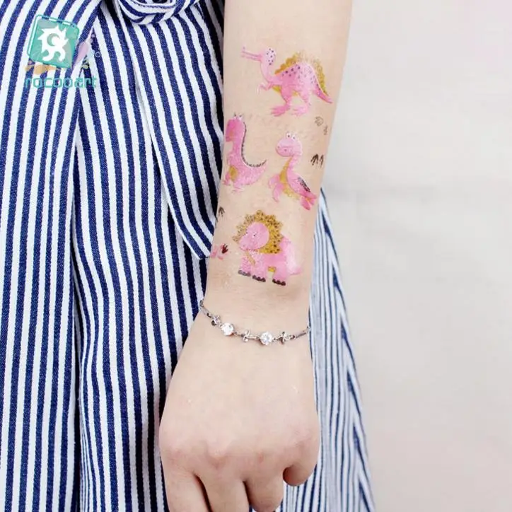 10 листов водостойкая тату наклейка в виде динозавра|Украшения своими руками для