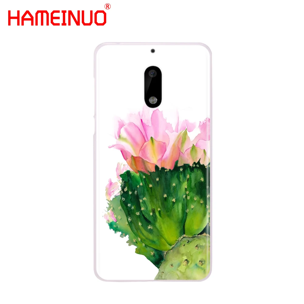 HAMEINUO чехол для телефона с изображением зеленых кактусов и цветов Nokia 9 8 7 6 5 3 Lumia 640