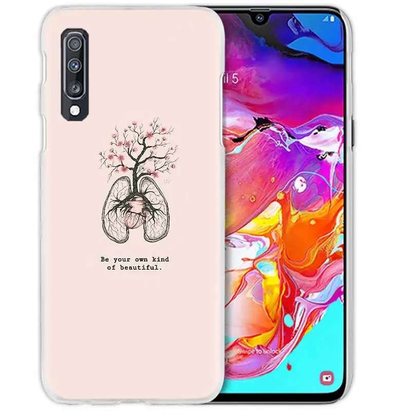 Слова и узорами чехол для samsung Galaxy A50 A70 A80 A20e A60 A40 A30 A20 A10 A8 A6 плюс A9 A7 жесткий чехол для телефона из поликарбоната с Coque