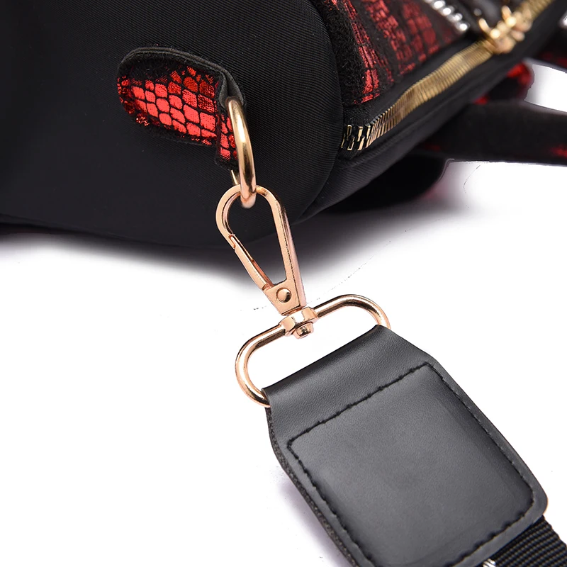 Рюкзак женский из нейлона и искусственной кожи Роскошный дизайнерский ранец с