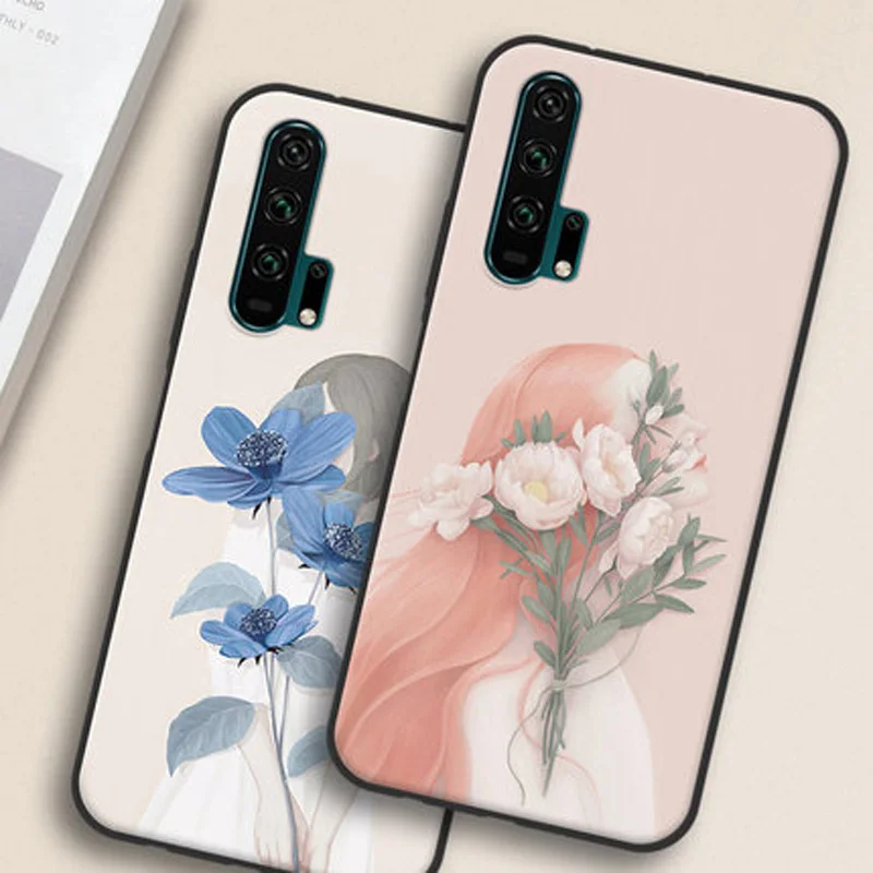 Чехол бампер для Huawei Honor 20 Pro мягкий силиконовый чехол из ТПУ телефона 20Pro задние