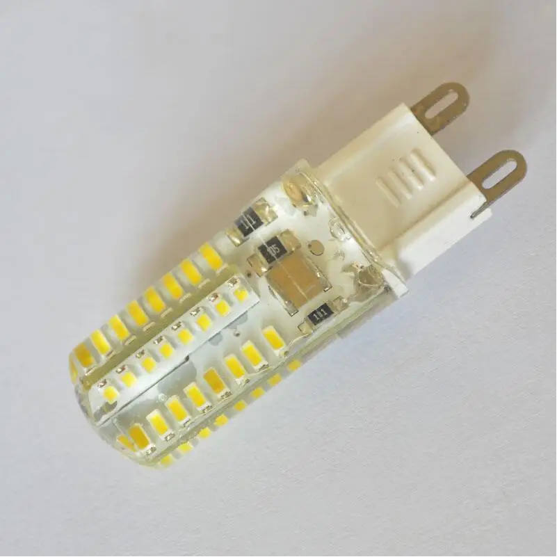 10 шт./лот теплый/холодный белый 110 В 220 в 240 3 Вт 5 7 g9 Светодиодная лампа SMD3014