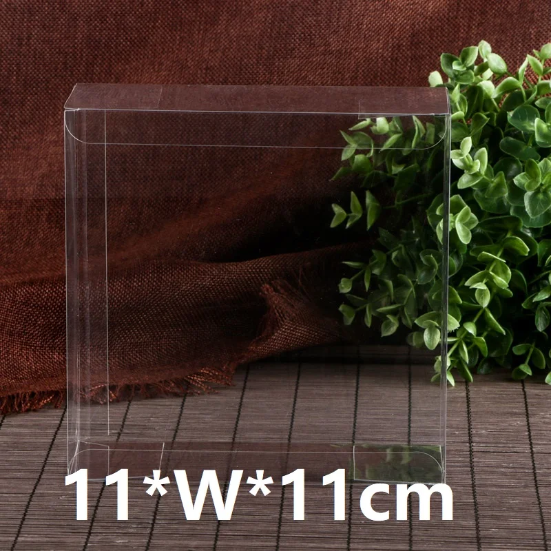 11* W* 11 см прозрачная квадратная Свадебная подарочная коробка, прозрачная Водонепроницаемая Подарочная коробка, ПВХ вечерние пакеты для конфет, шоколадные игрушки, упаковочные коробки