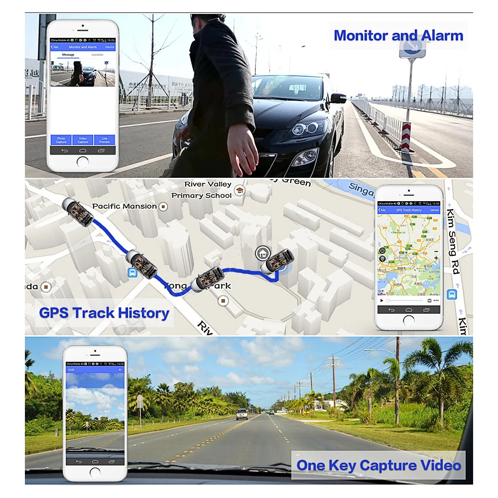 Новый 7 дюймов GPS Навигации Android 4.4 Автомобильный ВИДЕОРЕГИСТРАТОР Заднего Вида