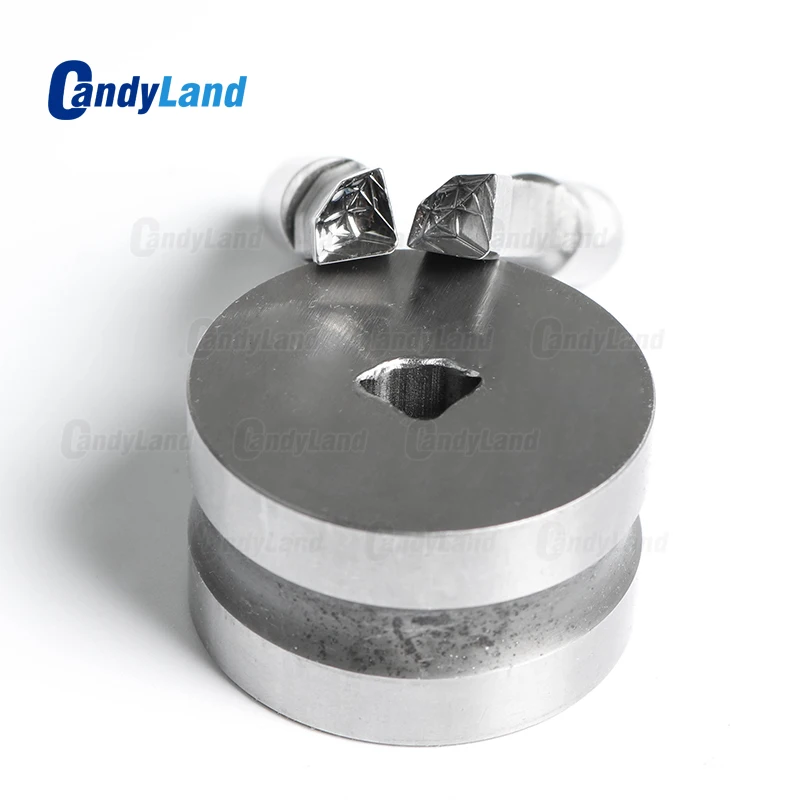 

CandyLand Diamond Milk Tablet Die 3D Punch Press Mold Candy Punching Die Custom Logo Calcium Tablet Punch Die For TDP5 Machine