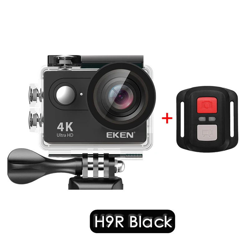 H9R BLACK Оригинальная Экшн-камера eken H9R H9 Ultra HD 4K WiFi с 2,4G пультом дистанционного управления 2," экраном 30 м водонепроницаемая Спортивная мини-камера - Цвет: H9R BLACK