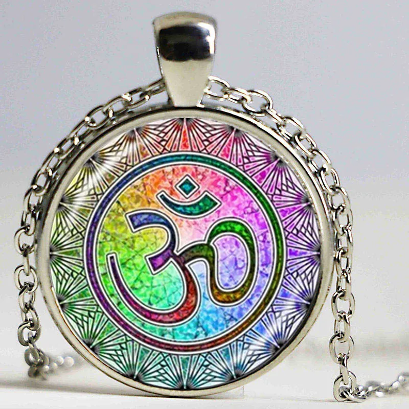 Ожерелье Ом Aum из Будды подвеска с именем намате ювелирные изделия для йоги