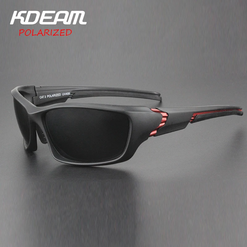 KDEAM Новинка 2017 года спортивные поляризованные солнцезащитные очки Для мужчин