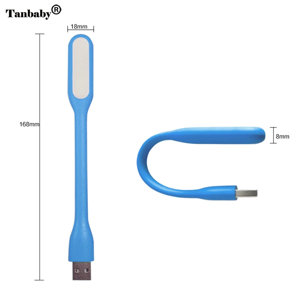 USB Светодиодная лампа 1 Вт белый свет мягкая светодиодная лампа Гибкая лампа 5 в светодиодные лампы с USB для Компьютера power bank