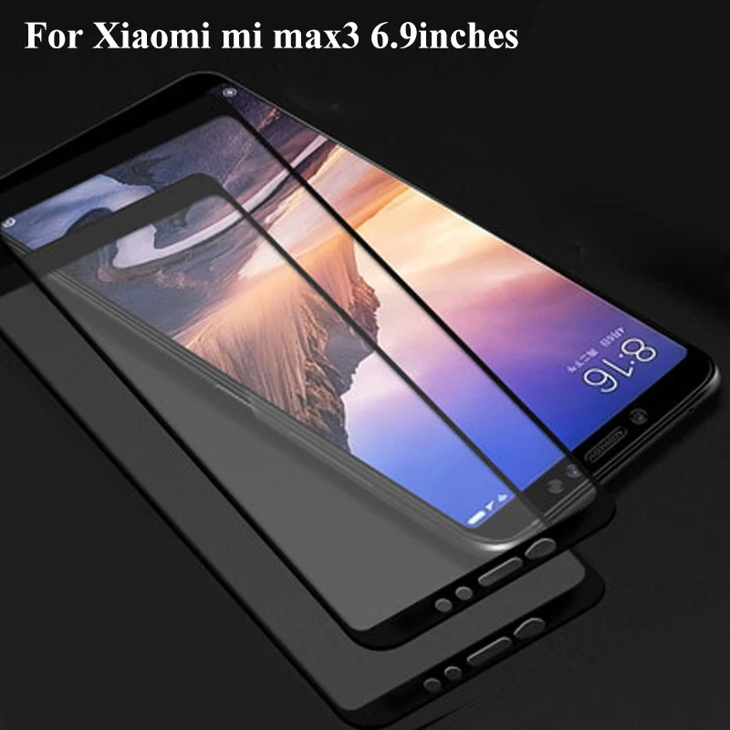 Ультратонкое закаленное стекло 9H для Xiaomi Mi Max3 Mimax 3 защита экрана с полным