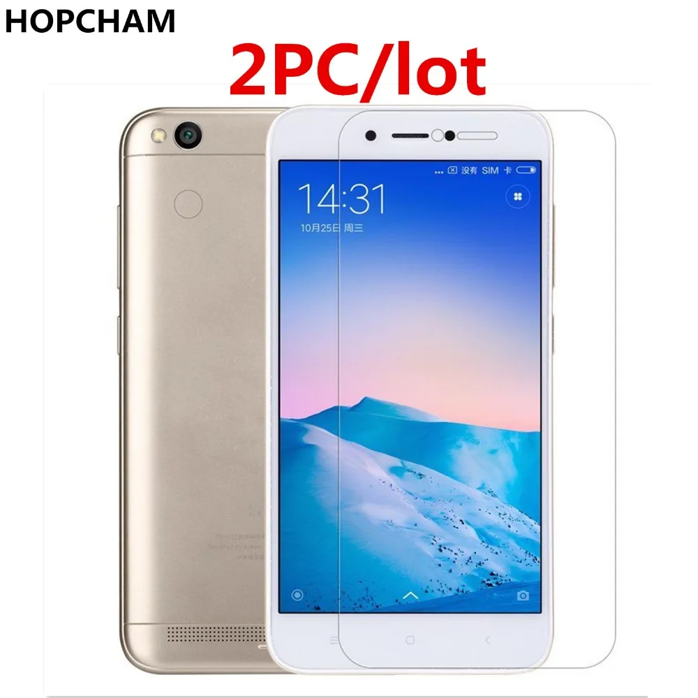 HOPCHAM 2 шт./лот закаленное стекло для XIAOMI REDMI 5A 5 дюймовый защитный чехол экрана