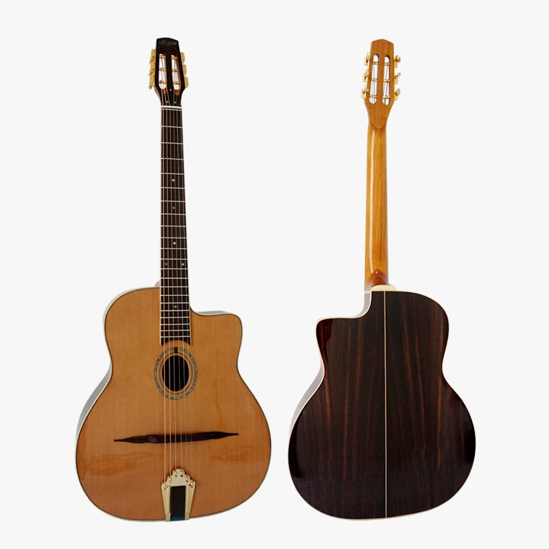 Aiersi брендовый Чехол для гитары с овальным отверстием Petit Bouche Solid Cedar Top Django Jazz Gypsy|free