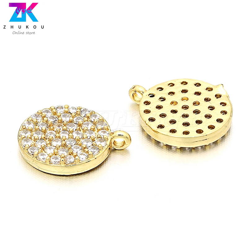 10 шт. 10*12 мм сверкающие Женские Подвески кубические бусины из циркония DIY