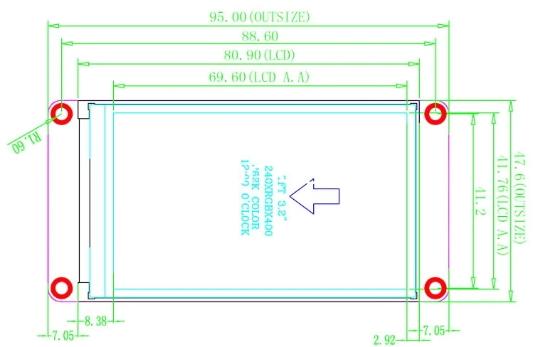 Резистивный сенсорный ЖК дисплей Nextion NX4832T035 3 5 дюйма HMI TFT модуль 480x320 для Raspberry Pi