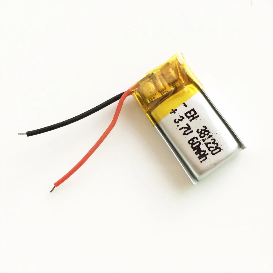 Модель 381220 3 7 V 60mAh литий полимерная аккумуляторная батарея для DIY Mp3 MP4 MP5 gps psp bluetooth
