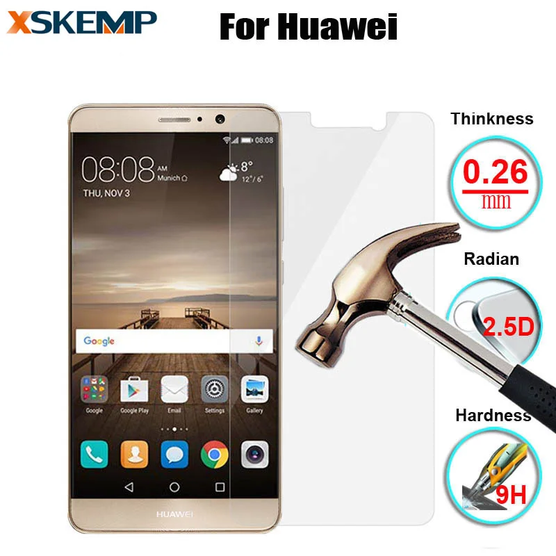 0 26 мм 9H тонкая закаленная стеклянная пленка для Huawei Honor 7 8 3C G740 Y625 Y560 P9 P8 Lite Plus Mate S