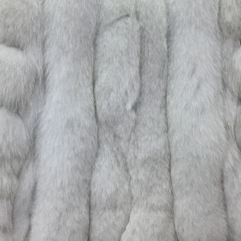 Natural Color Rf0247 шуба из натурального меха, женские Роскошные Короткие стильные вечерние шубы, шуба из натурального меха с рукавом три четверти, шуба из лисьего меха - Цвет: Natural Color