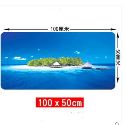 H WESAPPA 100 см x 50 см XXL большой коврик для мыши геймерский коврик для мыши Коврик для клавиатуры офисный стол Подушка домашний декор Estera цельный аниме карта - Цвет: H