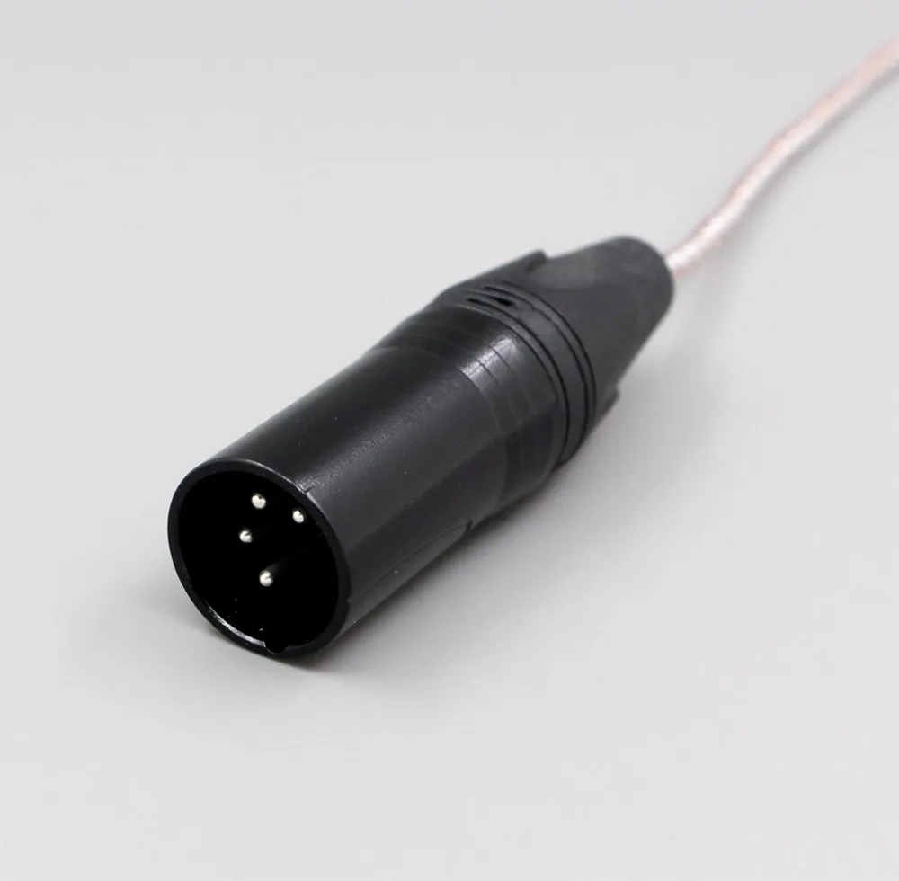 LN005363 800 провода серебро+ OCC сплав кабель для наушников Focal Elear Final Audio Design Hope vi Denon AH-D600