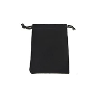 500pcs 1012cm black pure color velvet bags woman vintage drawstring bag for partyjewelrygift diy handmade pouch packaging bag