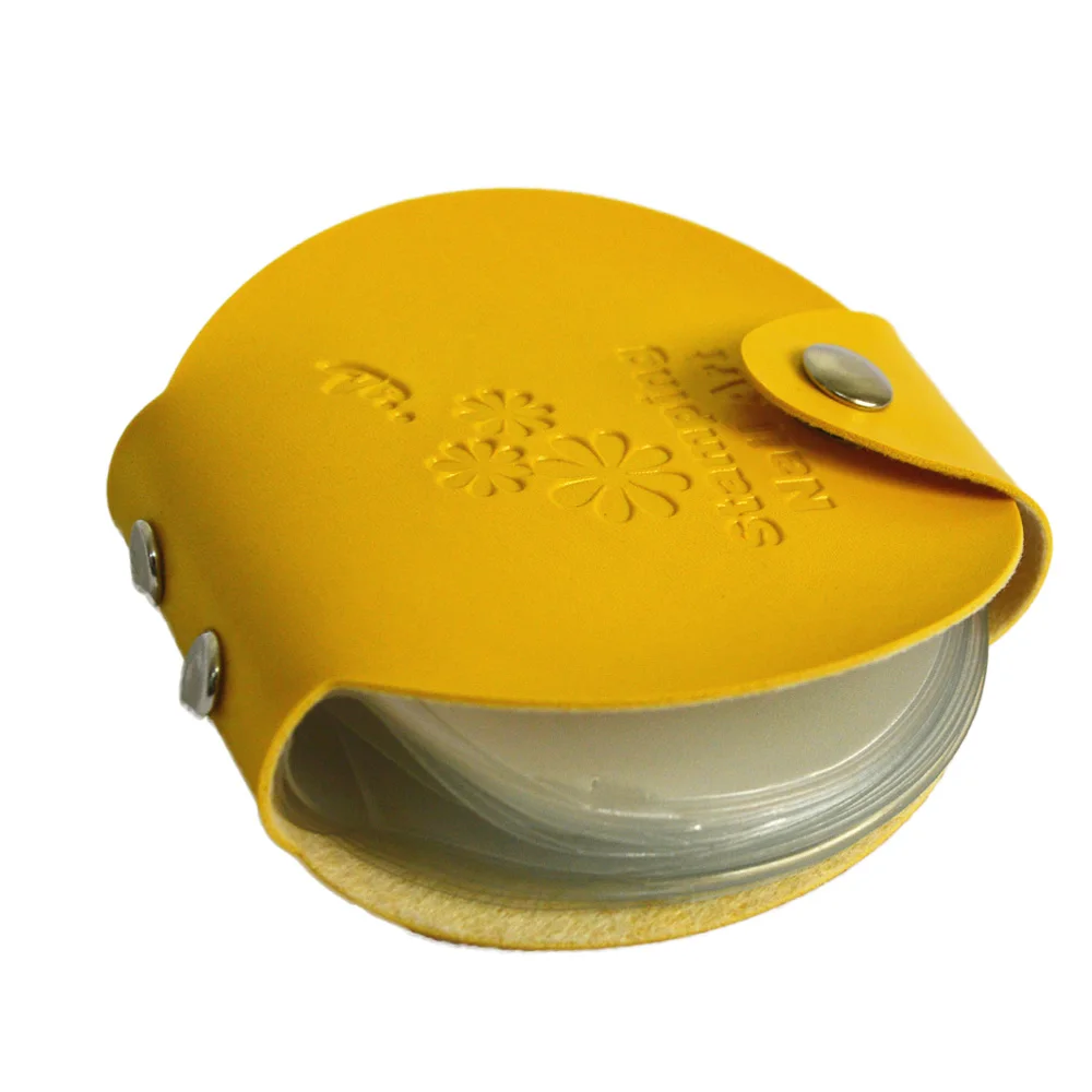 Yellow 1x Pro полезные нейл-арта шаблоны для стемпинга сумки/Чехол/папка для нейл-арта Трафареты держатель для 5,5 см круглые пластины для стемпинга LANC127 - Цвет: Yellow