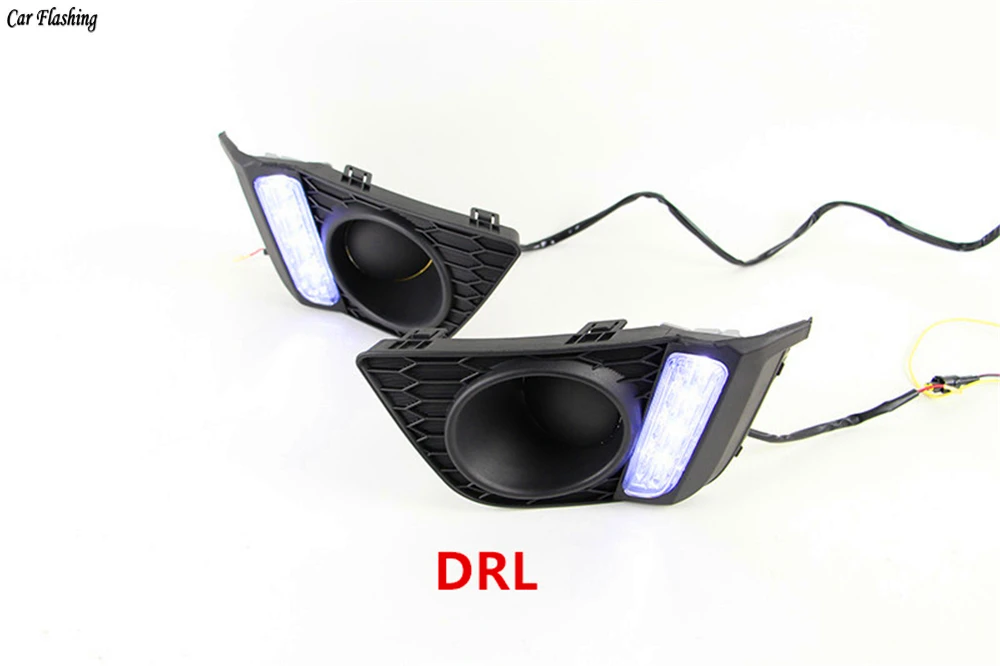 Автомобильная проблесковая 1 набор 12V светодиодный DRL Дневной светильник