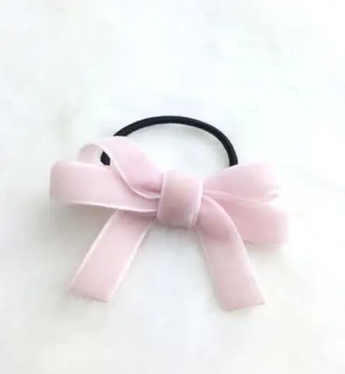 Pink Gum Новое поступление, модные детские милые зимние Бархатные резинки для волос BB, заколки для волос с бантом для девочек, детские боковые заколки, милые аксессуары для волос - Цвет: Pink Gum