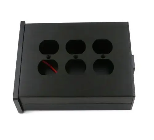Полностью алюминиевый блок питания с шестью розетками/шасси цифровым дисплеем |
