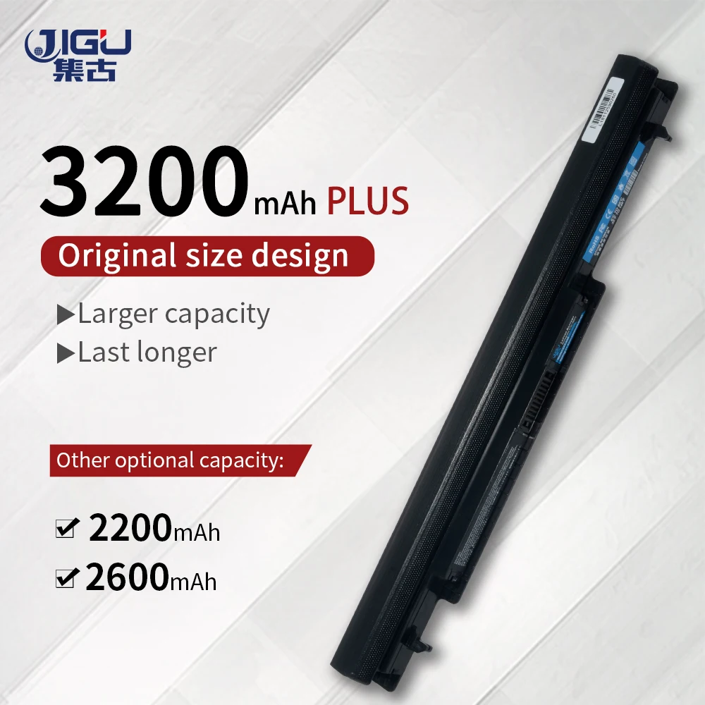 

Jigu Аккумулятор для ASUS A46C A46CA A56 A56C A56CA a56см K46 K46C K46CA k46см K56 K56C K56CA k56см S40C 4 ячейки