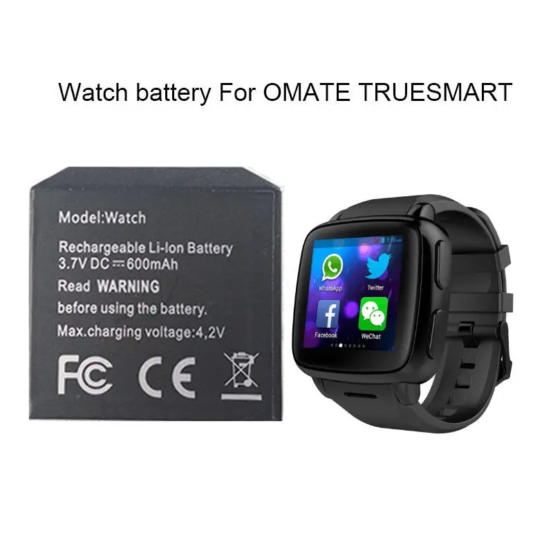 Октелект Смарт-часы батарея для OMATE TRUESMART 600 мАч OMATE TRUESMART батарея