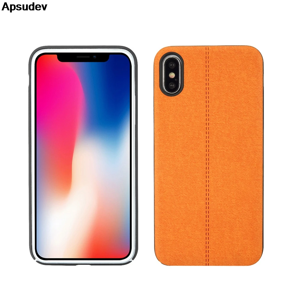 

Apsudev High Quality PC with Jean line Phone Case For Apple iPhone X XS Back Case Cover For iphone X XS Fundas