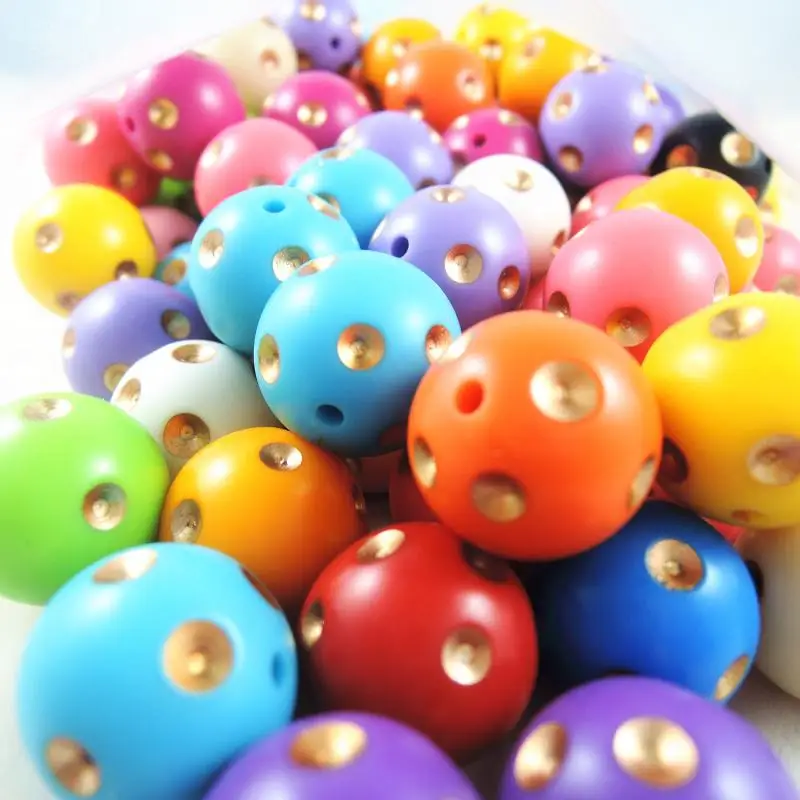 Новинка 2017 7 стилей 20 мм Круглые разноцветные акриловая жвачка бусины для поделок