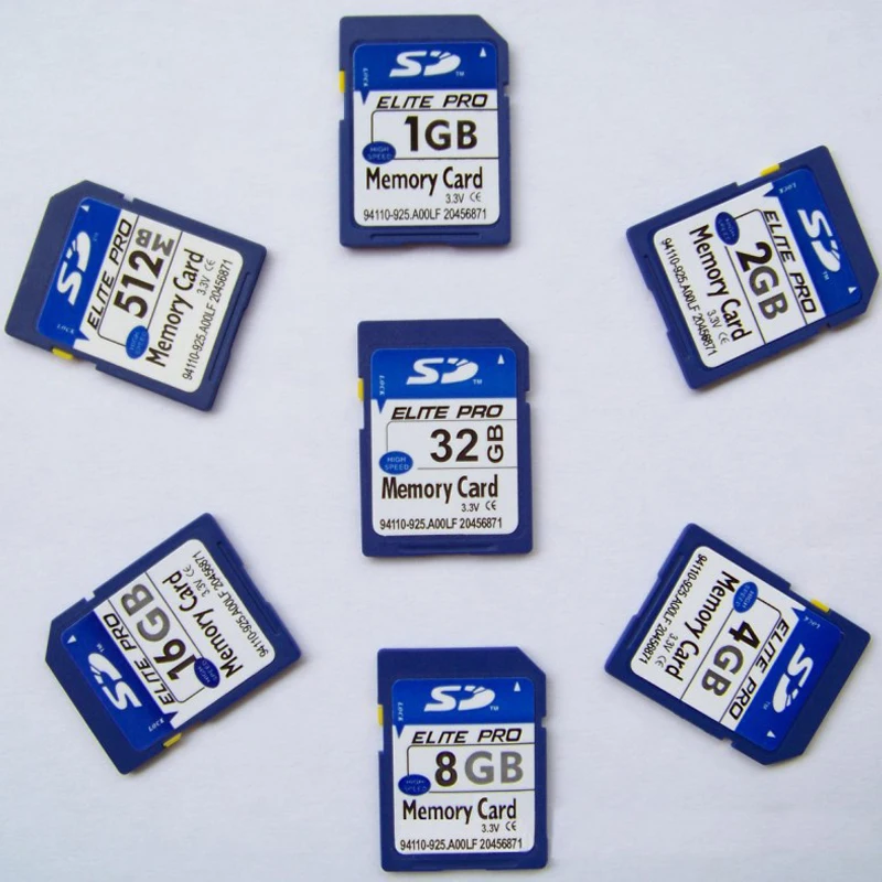 Заводская оптовая продажа 10 шт./лот 100% карта памяти SD с реальной емкостью