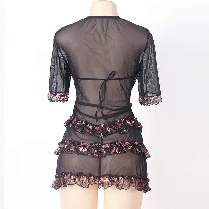 Модное Новое Стильное женское сексуальное черное платье большого размера 7XL