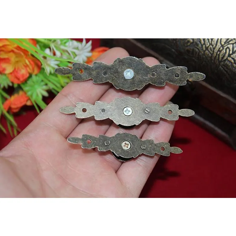 Античная европейская ручка для цветов ящик шкаф дверная деревянная коробка мини