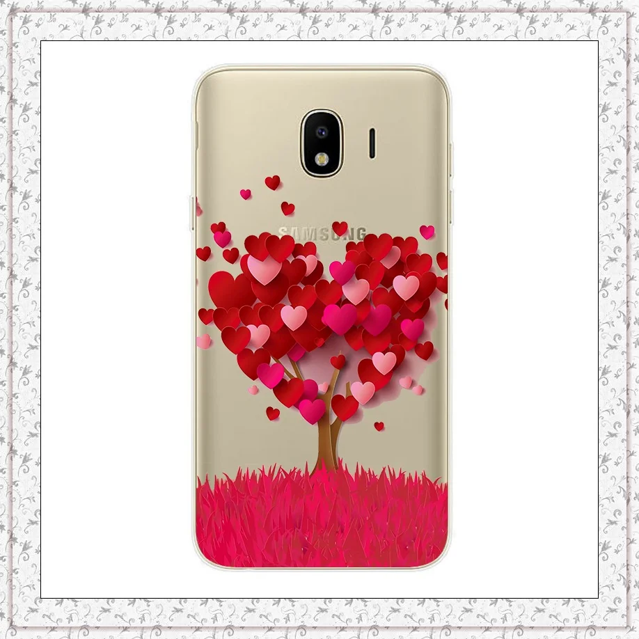 hongx Для samsung Galaxy J4 Чехол Мягкий силиконовый чехол для телефона чехол s для Coque samsung J 4 Plus j 400 415 F Чехлы бамперы Capa - Цвет: hongx