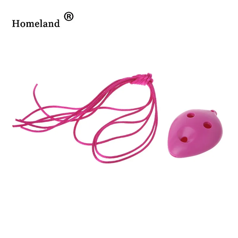 Hot pink Аксессуары для окарины 6 отверстий окарина сопрано C Ключ ABS пластик ручной работы Музыкальные инструменты подарок дропшиппинг - Цвет: Hot pink