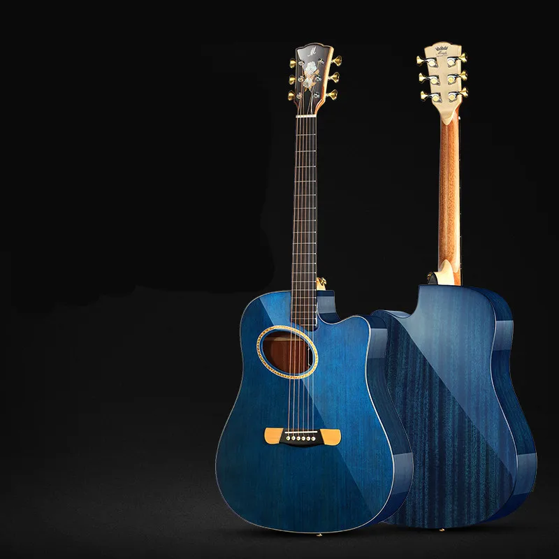 Мерида твердая древесина КоА гитара из палисандра гриф гитарра Acustica Cutaway | Спорт и