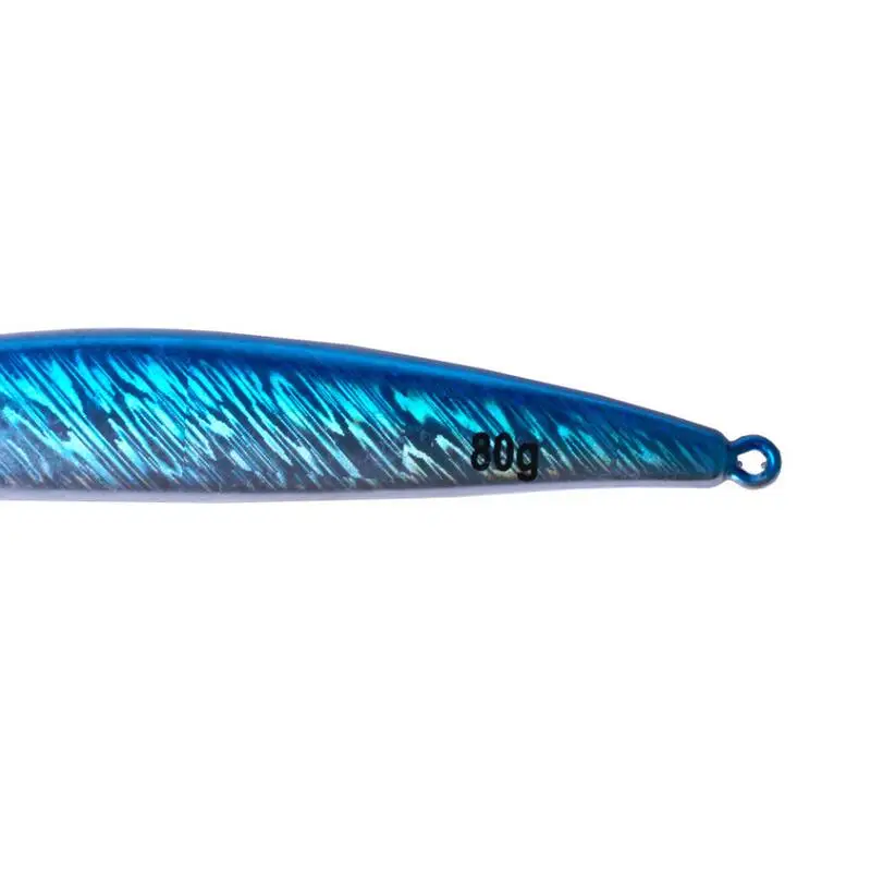 YUZI Metal Jigging Fishing Lure 80g 87mm Vertical/SpeedJigs Hard Bait Sinking Spoon Tackle for Dogtooth Tuna | Спорт и развлечения