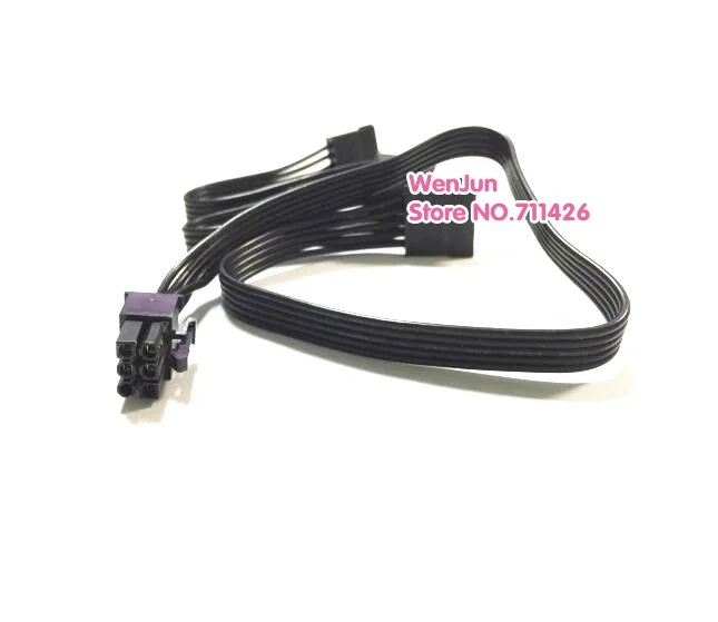 High Quality 40cm black 6pin Male 1 to 3 SATA 15pin Modualr Power Cable for Corsair AX650 AX750 AX850 series | Компьютеры и офис