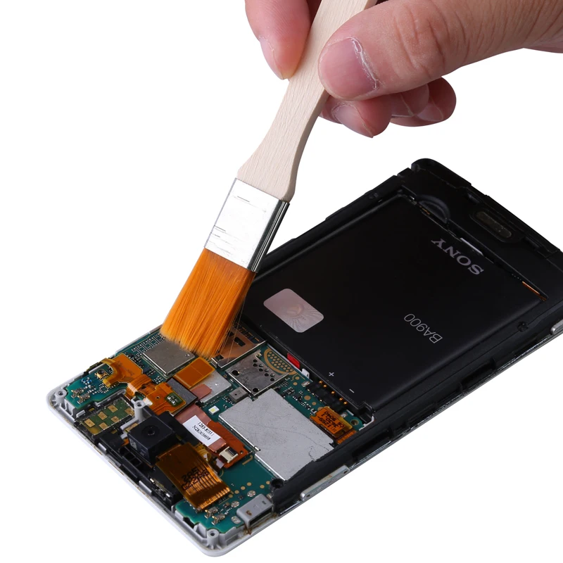 5 шт./лот мягкая Чистящая Щетка с деревянной ручкой для компьютерной клавиатуры