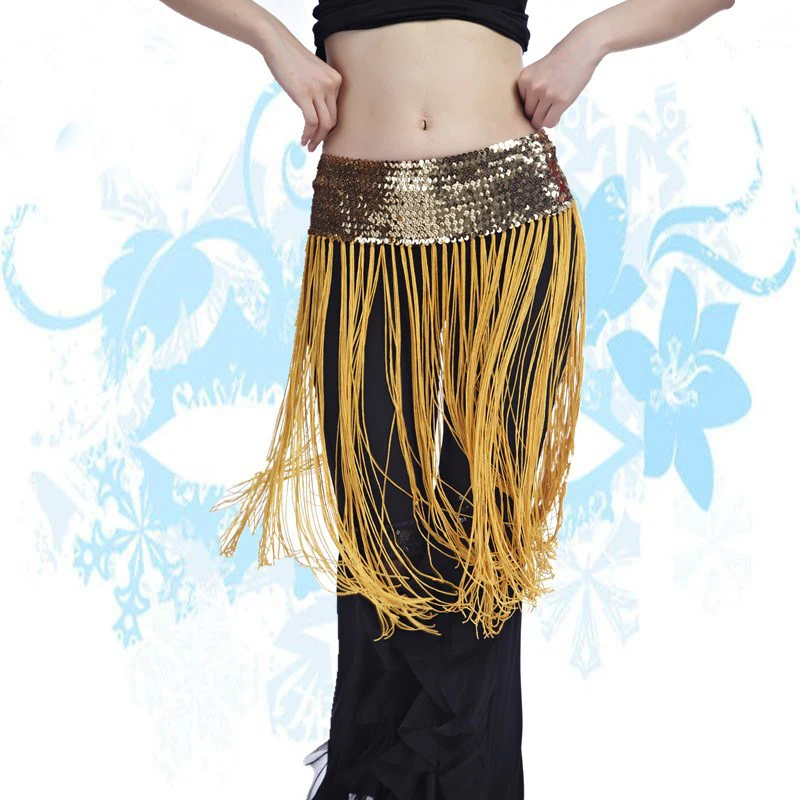 

Women Belly Dance Waist Chain Tassels Hip Scarf Belt Fringe Belt for Belly Oriental Dance Indian Performance Dancer Wear 89