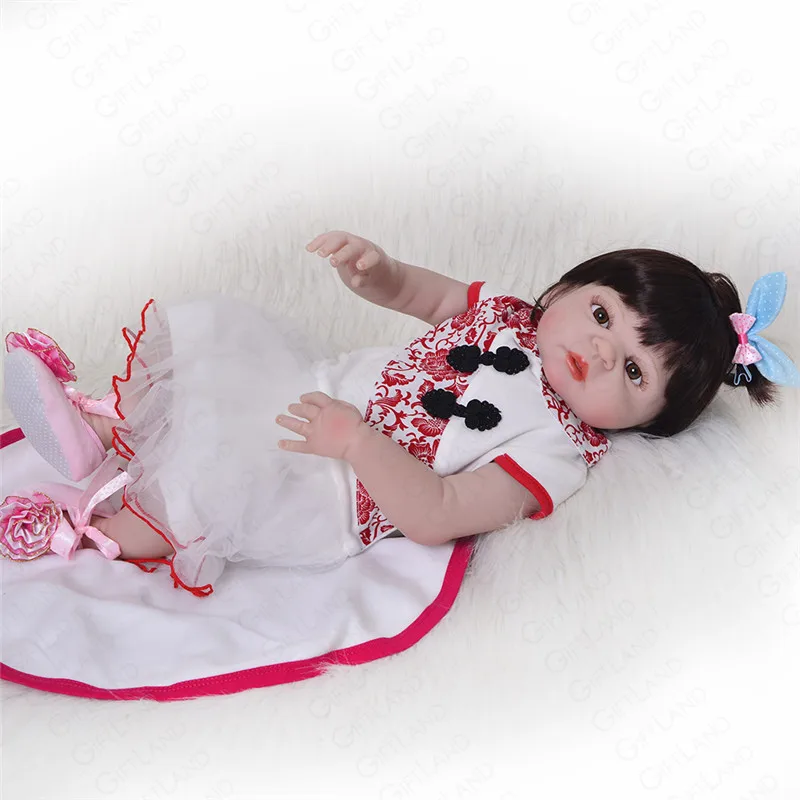 Reborn Baby Doll Bebe полный силиконовые Виктория Bonecas ручной работы кровать время Playmate